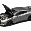 2020 Nissan GT-R (R35) Track Edition Engineered by NISMO RHD (Right Hand Drive) Dark Metal Gray Metallic "Senior 64" Series 1/64 Diecast Model Car by MotorHelix