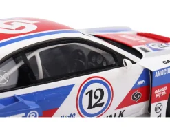 Nissan "LB-Super Silhouette" S15 SILVIA RHD (Right Hand Drive) #12 "GARASIDRIFT" White with Red and Blue Graphics 1/18 Model Car by Top Speed