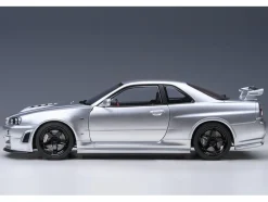 Nissan Nismo R34 GT R Z TUNE RHD Right Hand Drive Silver Metallic 1/18 Model Car Autoart AA77461