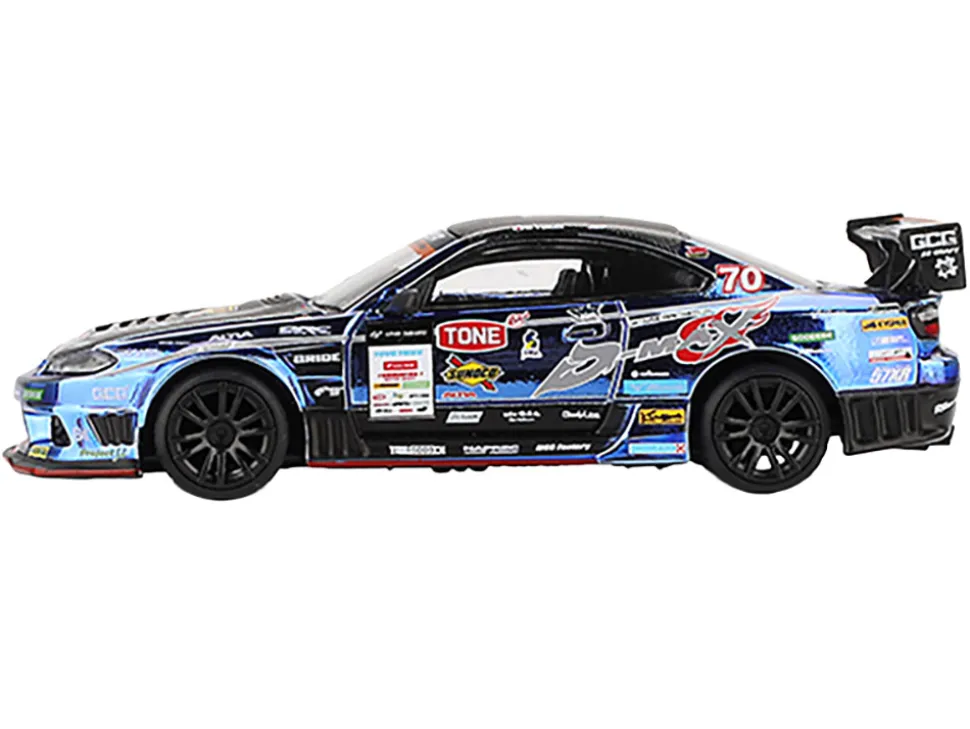 Nissan Silvia (S15) D-MAX RHD (Right Hand Drive) #70 Masashi Yokoi "D-MAX Racing" "D1 Grand Prix" (2023) Limited Edition 1/64 Diecast Model Car by Mini GT