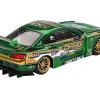Nissan Silvia (S15) LB-Super Silhouette RHD (Right Hand Drive) "Fausto Racing 2024" Green Metallic Limited Edition 1/64 Diecast Model Car by Mini GT