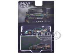 Nissan Silvia (S15) LB-Super Silhouette RHD (Right Hand Drive) "Fausto Racing 2024" Green Metallic Limited Edition 1/64 Diecast Model Car by Mini GT