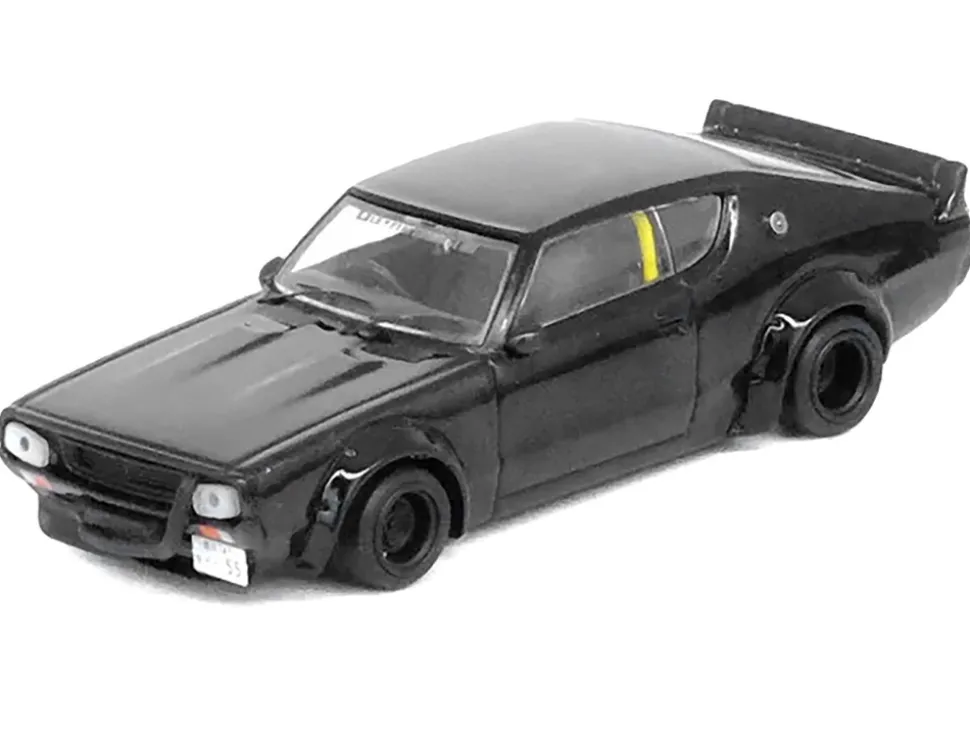 Nissan Skyline 2000 GT-R (KPGC110) RHD (Right Hand Drive) "LB-Works" Black 1/64 Diecast Model Car by Inno Models