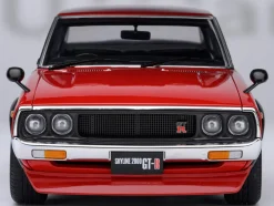 Nissan Skyline 2000GT-R (KPGC110) Tuned Version RHD (Right Hand Drive) Red 1/18 Model Car by Autoart