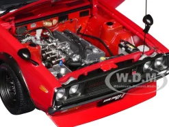 Nissan Skyline 2000GT-R (KPGC110) Tuned Version RHD (Right Hand Drive) Red 1/18 Model Car by Autoart
