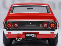 Nissan Skyline 2000GT-R (KPGC110) Tuned Version RHD (Right Hand Drive) Red 1/18 Model Car by Autoart