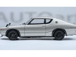 Nissan Skyline 2000GT-R (KPGC110) Tuned Version RHD (Right Hand Drive) Silver Metallic 1/18 Model Car by Autoart