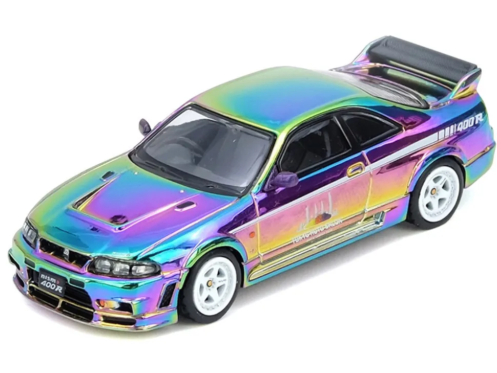 Nissan Skyline GT-R (R33) Nismo 400R RHD (Right Hand Drive) Chameleon "Tokyo Auto Salon Kuala Lumpur First Edition" 1/64 Diecast Model Car by Inno Models