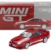 Nissan Skyline GT-R (R32) RHD (Right Hand Drive) "Veilside Combat C-I" Gem Red Metallic Limited Edition 1/64 Diecast Model Car by Mini GT