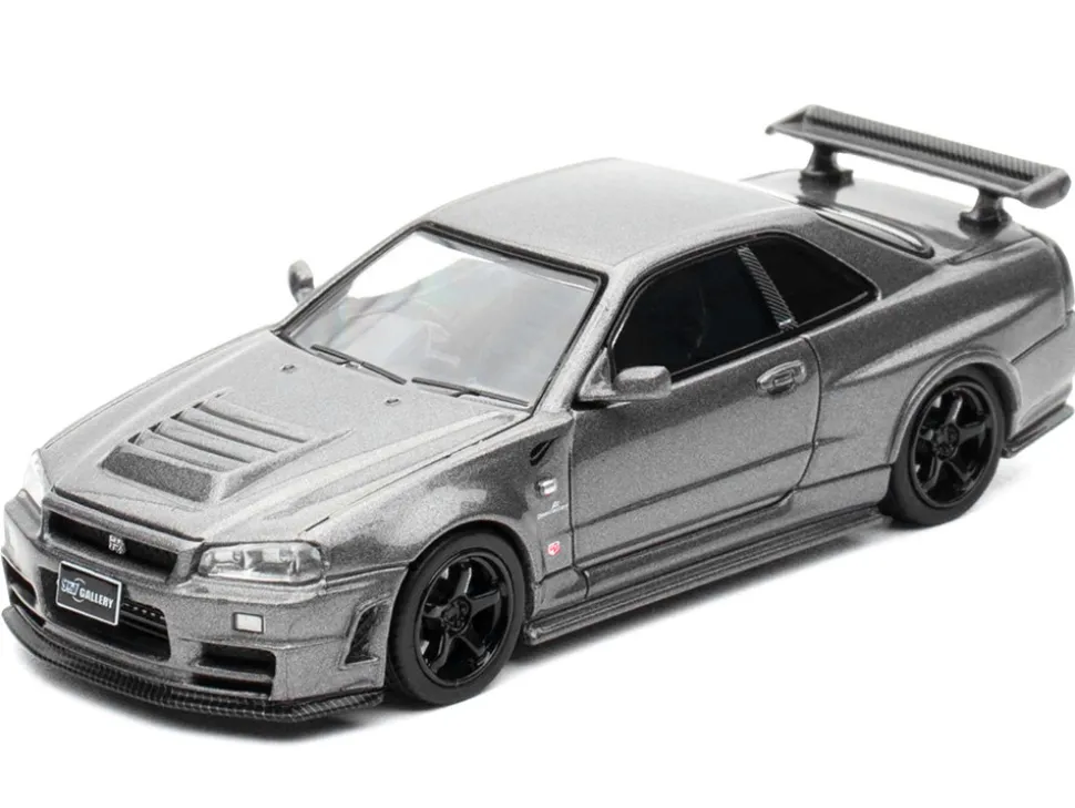 Nissan Skyline GT-R (R34) Z-Tune RHD (Right Hand Drive) Gray Metallic "Thailand Diecast Expo 2025 Event Edition" 1/64 Diecast Model Car by Inno Models