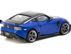 Nissan VeilSide FFZ400 Fairlady Z RHD (Right Hand Drive) Blue Metallic with Black Top "Global64" Series 1/64 Diecast Model by Tarmac Works