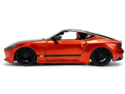 2023 Nissan Z Orange Metallic with Carbon Hood and Black Top "JDM Tuners" Series 1/24 Diecast Model Car by Jada