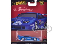 Nissan 300ZX #25 "Hot Wheels Racing" Blue "Silhouettes" Series Diecast Model Car by Hot Wheels