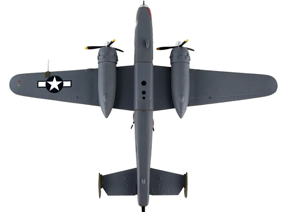 North American B 25J Mitchell Bomber Aircraft Briefing Time United States Air Force 1/100 Diecast Model Airplane Postage Stamp PS5403-5