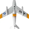 North American F 86F Sabre Fighter Aircraft Mig Mad Marine United States Air Force 1/110 Diecast Model Airplane Postage Stamp PS5361-3