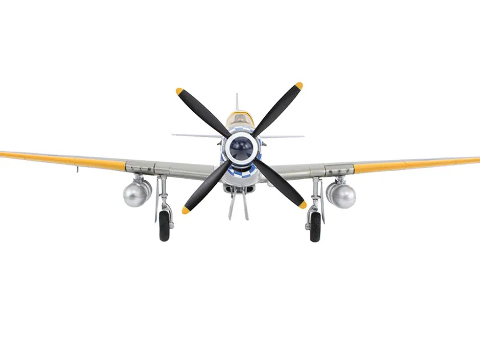 North American Mustang Mk.IV Fighter Aircraft "Flight Lieutenant Arthur S. 'Joe' Doley, 19th Squadron" (1945) British Royal Air Force "Air Power Series" 1/48 Diecast Model by Hobby Master