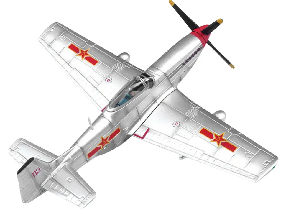 North American P-51D Mustang Aircraft "Captured from Chinese Nationalist Forces, Chinese People's Revolution Military Museum" People's Liberation Army Air Force 1/72 Diecast Model Airplane by Legion
