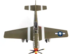 North American P 51D Mustang Fighter Aircraft Captain Clarence E Anderson 363rd FS 357th FG Old Crow 1944 United States Air Force 1/72 Diecast Model JC Wings JCW-72-P51-004