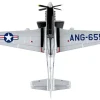 North American TF-51D Mustang Fighter Aircraft #655 "Toulouse Nuts, West Virginia Air National Guard" United States Air Force 1/100 Diecast Model Airplane by Postage Stamp