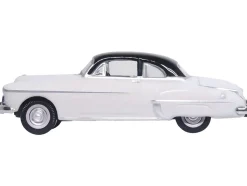 1950 Oldsmobile Rocket 88 Coupe Marol Gray with Black Top 1/87 (HO) Scale Diecast Model Car Oxford Diecast 87OR50005