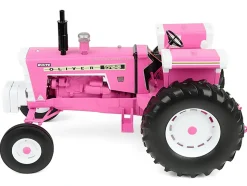 Oliver 1755 Open Station Wide Front Tractor Pink 