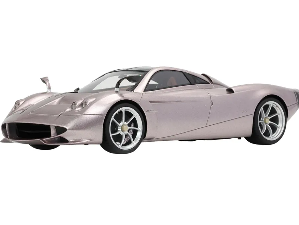 Pagani Huayra Codalunga Iridescent Bronzo Aymara Bronze Metallic with Black Top with DISPLAY CASE Limited Edition to 200 pieces Worldwide 1/18 Model Car by BBR