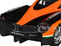 Pagani Huayra #23 Orange and Black with Stripes 