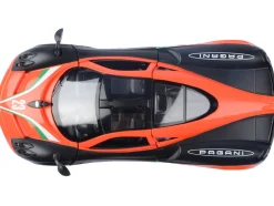 Pagani Huayra #23 Orange and Black with Stripes 