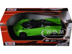 Pagani Huayra Roadster Green 1/24 Diecast Model Car Motormax 79354