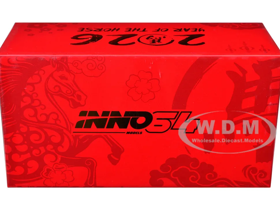 Pandem Rocket Bunny E30 "Year of the Horse - Chinese New Year 2026 Special Edition" Red Metallic with Graphics Limited Edition to 8888 pieces Worldwide 1/64 Diecast Model Car by Inno Models