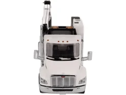 Peterbilt 536 Auto-Crane Titan85-Body HC14-Crane Work Truck with Miller EnPak White