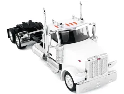 Peterbilt 589 2-Axel Day Cab White 1/87 (HO) Plastic Model Car by HO Logistics