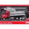 Peterbilt Dump Truck with Red Cab 1/87 (HO) Plastic Model Car by Promotex