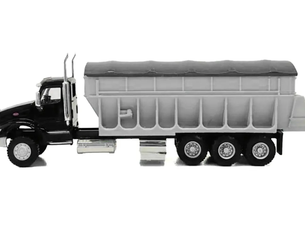 Peterbilt 579 Potato/Sugar Beet Truck Black 1/87 (HO) Plastic Model Car by Promotex