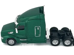 Peterbilt 579 Sleeper Cab Green Metallic 1/87 (HO) Plastic Model Car by HO Logistics