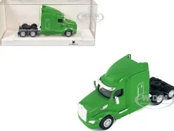 Peterbilt 579 Sleeper Cab Lime Green 1/87 (HO) Plastic Model Car by HO Logistics