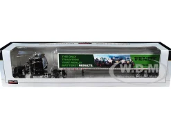 Peterbilt 379 Sleeper Cab with Trailer "Fendt Grow Bold" Black 1/64 Diecast Model by SpecCast