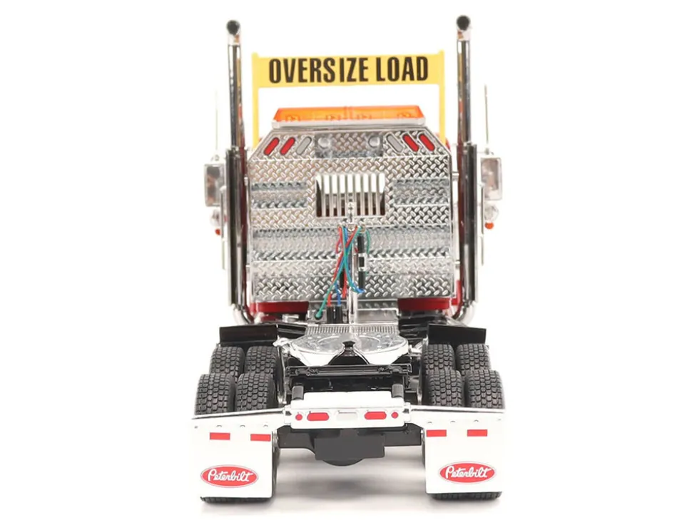 Peterbilt 589 Tandem-Axle Truck Tractor with Day Cab Legendary Red "Transport Series" 1/32 Diecast Model by Diecast Masters