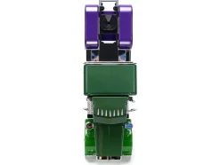 1992 Peterbilt 379 Truck Tractor Green Two Tone and Purple The Incredible Hulk Marvel Avengers Series Diecast Model Jada 35179