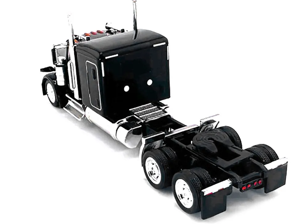Peterbilt 589 Truck with 72 Inch Sleeper Black 1/87 (HO) Plastic Model Car by HO Logistics