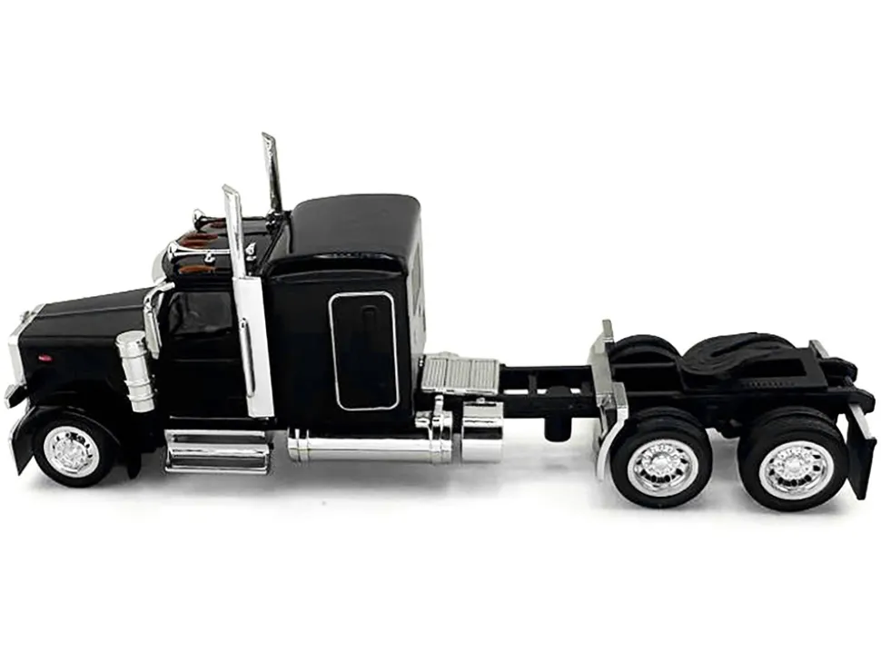 Peterbilt 589 Truck with 72 Inch Sleeper Black 1/87 (HO) Plastic Model Car by HO Logistics
