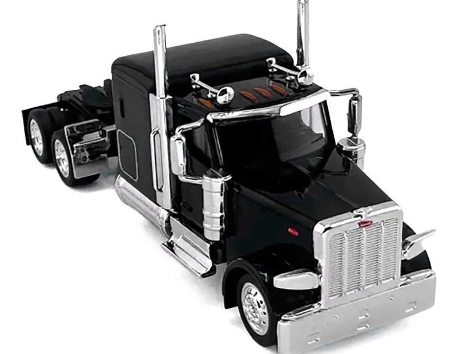Peterbilt 589 Truck with 72 Inch Sleeper Black 1/87 (HO) Plastic Model Car by HO Logistics