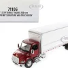 Peterbilt 536 Truck with Supreme Signature Van Body Red Metallic Transport Series 1/32 Diecast Model Diecast Masters 71106
