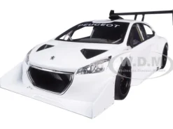 2013 Peugeot 208 T16 Pikes Peak Race Car Plain White Version 1/18 Model Car Autoart 81355