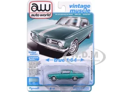 1965 Plymouth Barracuda Formula S Turquoise Metallic with White Stripe