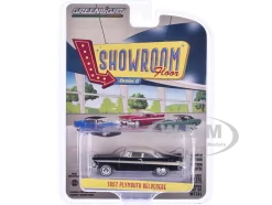 1957 Plymouth Belvedere Jet Black with Sand Dune White Top and Stripes