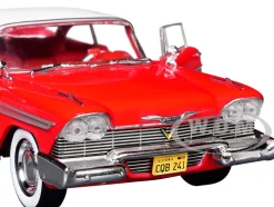 1958 Plymouth Fury Red with White Top and Red Interior 