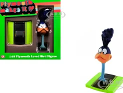 Plymouth Loved Bird Figure with Limelight Green Hood Stand 1/18 Model by ACME