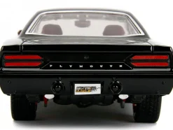 1970 Plymouth Road Runner 440 Black with Red Interior Bigtime Muscle Series 1/24 Diecast Model Car Jada 99581