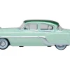 1954 Pontiac Chieftain 4 Door Shannon Green with Brookmere Green Top 1/87 (HO) Scale Diecast Model Car by Oxford Diecast